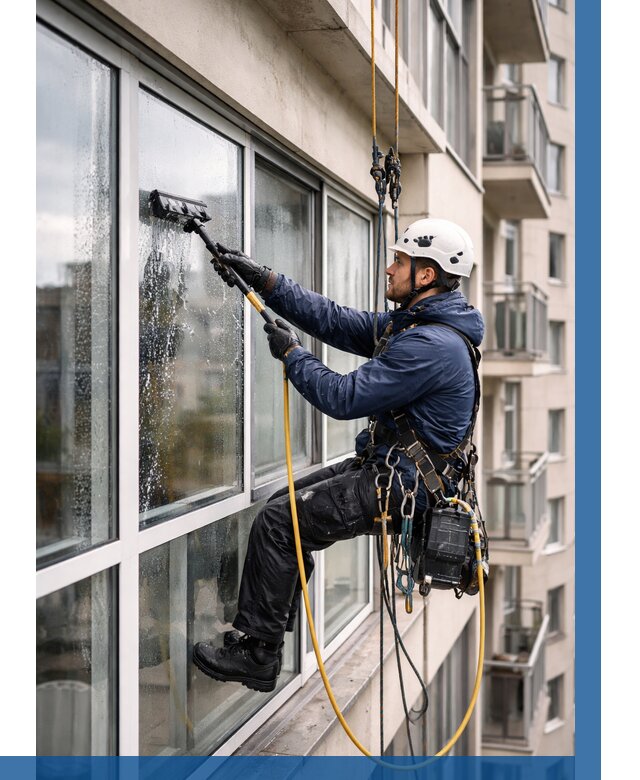 Мойка балконного остекления в Саяногорске от 3585 р. | ВЫСОТНИК-Снг