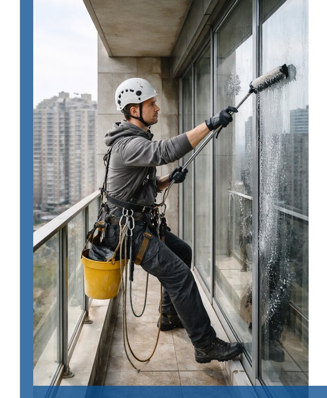 Профессиональная мойка балконного остекления в Саяногорске