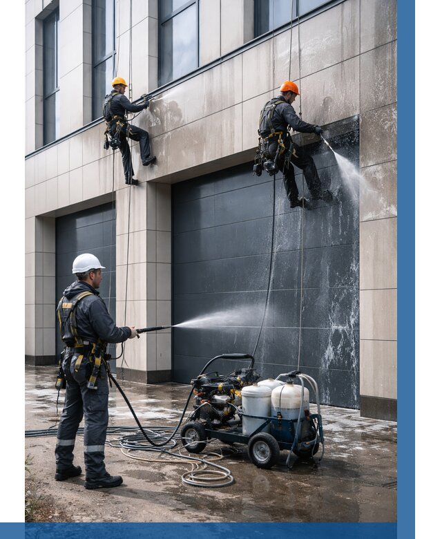 Послестроительная мойка фасада в Саяногорске от 307 р. | ВЫСОТНИК-Снг