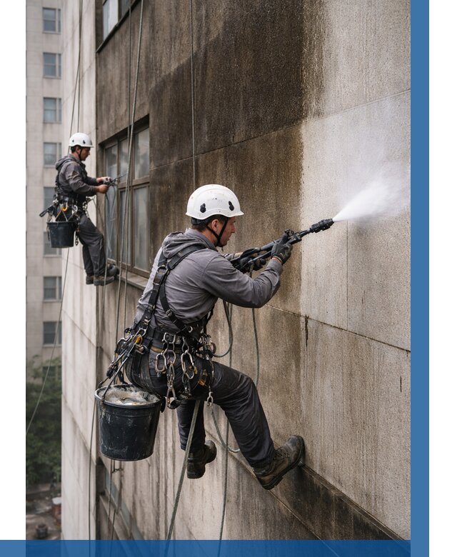 Очистка фасада от копоти в Саяногорске от 256 р. | ВЫСОТНИК-Снг