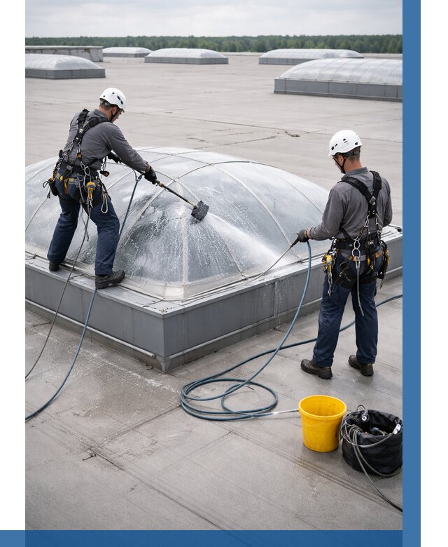 Мойка зенитных фонарей в Саяногорске, заказать от 4609 р. | ВЫСОТНИК-Снг