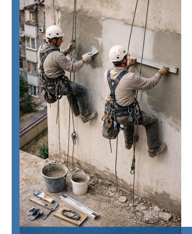 Комплексный ремонт штукатурного фасада с гарантией в Саяногорске