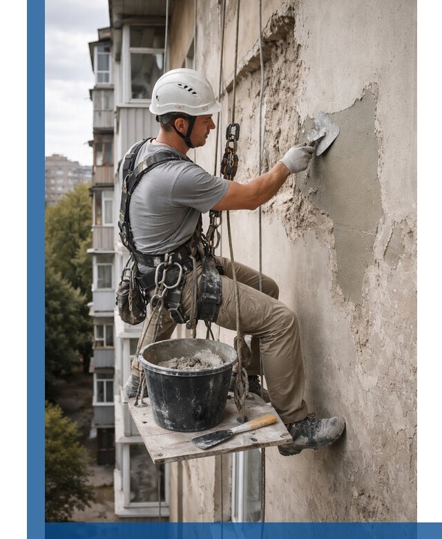 Восстановление фасадной штукатурки в Саяногорске с гарантией качества