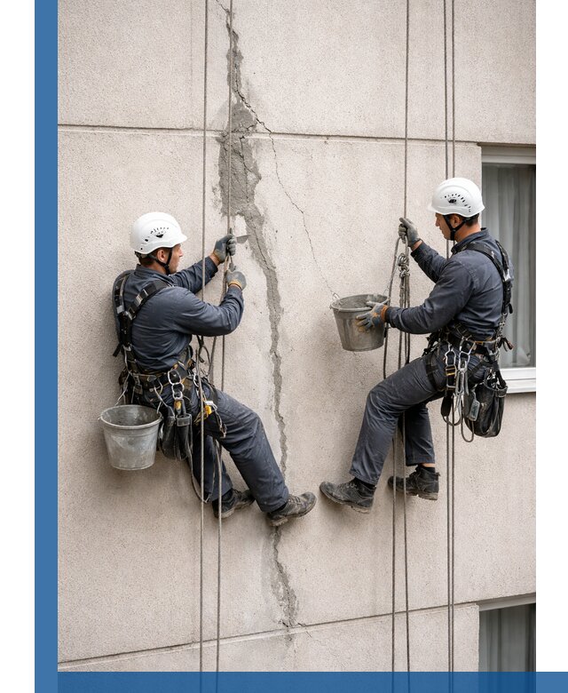 Заделка трещин на фасаде в Саяногорске с гарантийным ремонтом