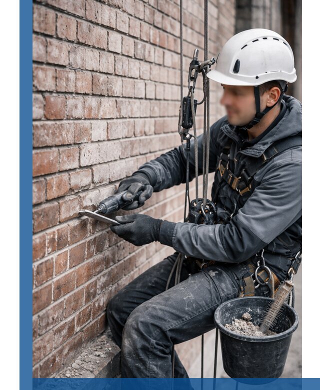 Расшивка кирпичных швов фасадов и стен, ремонт в Саяногорске