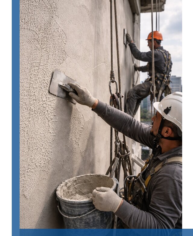 Декоративная штукатурка фасада с утеплением и защитой в Саяногорске