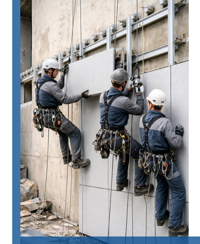 Монтаж вентилируемого фасада в Саяногорске под ключ с гарантией качества