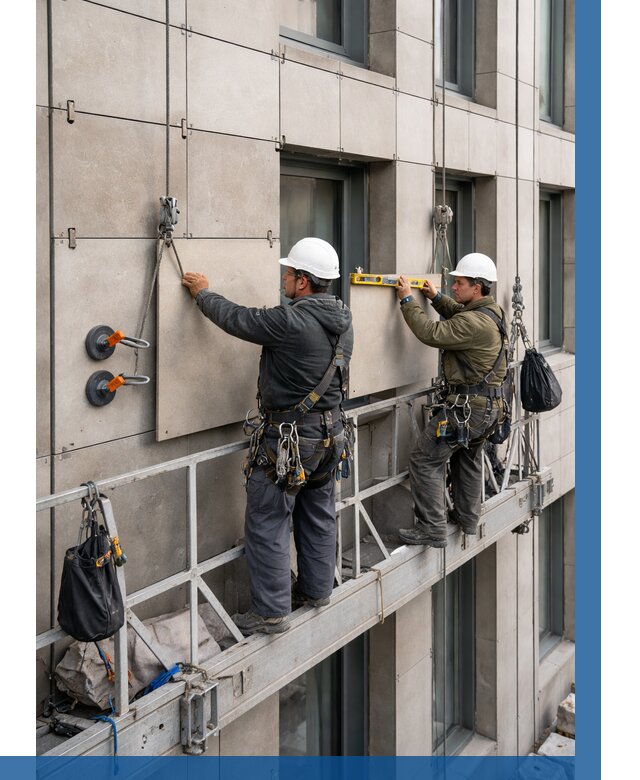 Монтаж керамогранита на фасад в Саяногорске от 2561 р. | ВЫСОТНИК-Снг