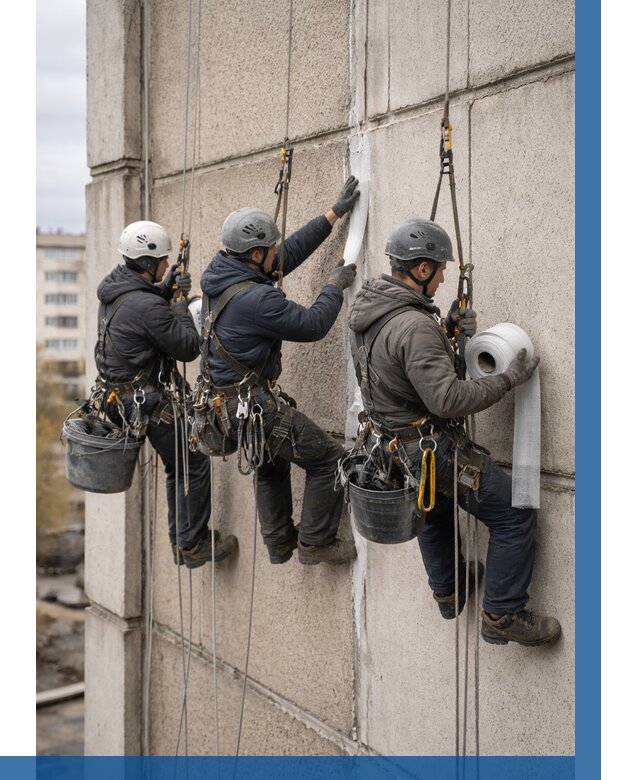 Ремонт межпанельных швов в Саяногорске от 768 р. | ВЫСОТНИК-Снг