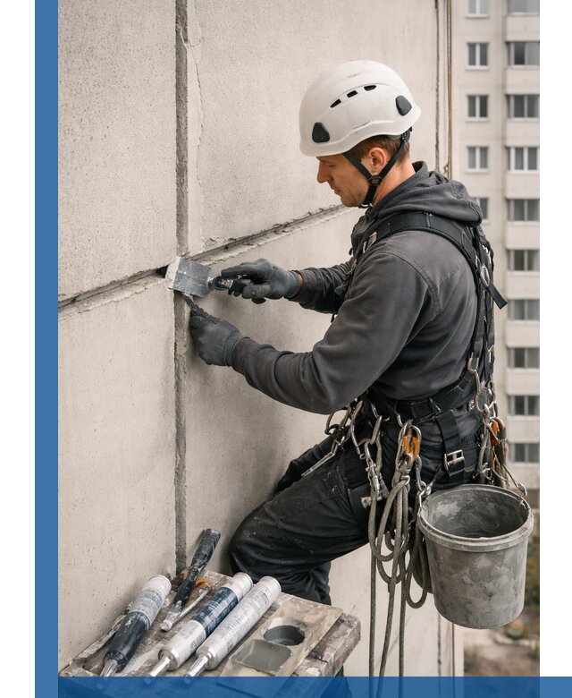 Ремонт межпанельных швов в Саяногорске герметизация и восстановление