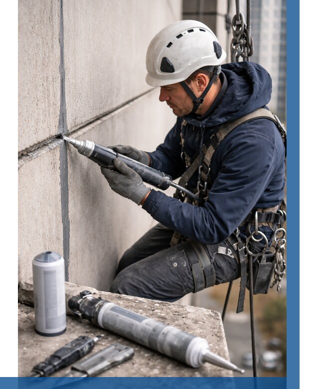 Вторичная герметизация швов в Саяногорске от 461 р. | ВЫСОТНИК-Снг