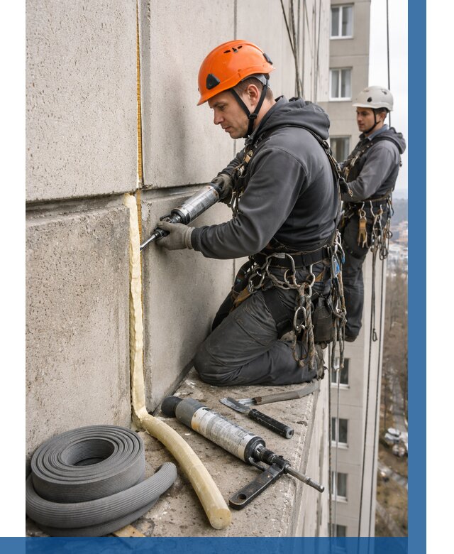 Теплый шов межпанельные швы в Саяногорске от 717 р. | ВЫСОТНИК-Снг