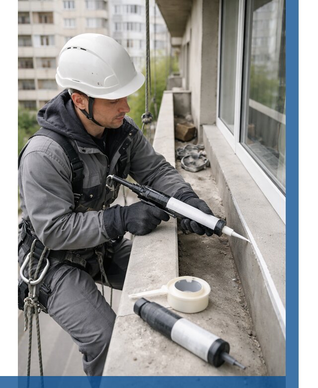 Герметизация швов лоджии в Саяногорске от 4609 р. | ВЫСОТНИК-Снг