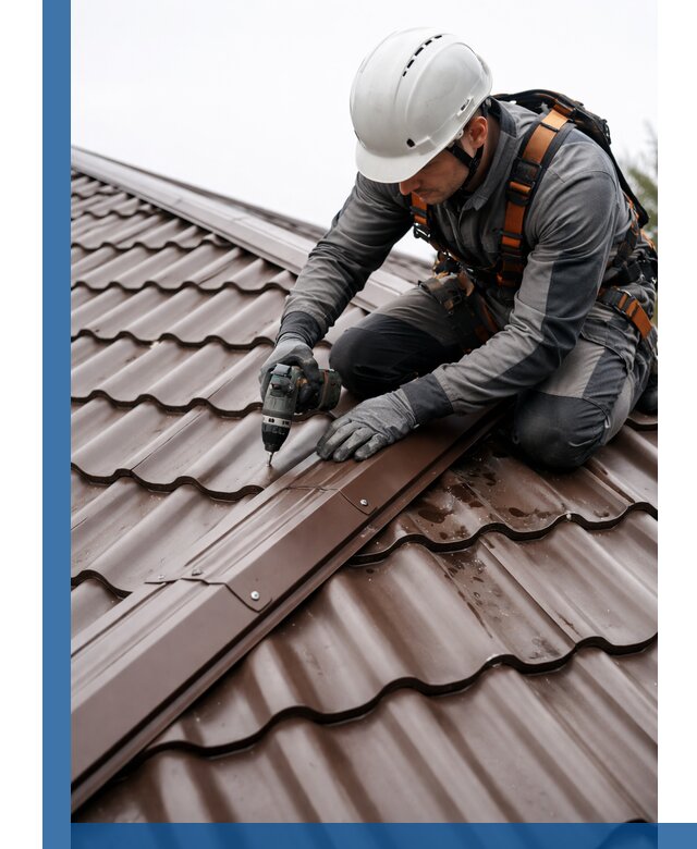 Ремонт металлочерепицы на крыше в Саяногорске профессионально