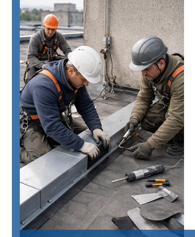 Ремонт кровельных примыканий в Саяногорске профессионально