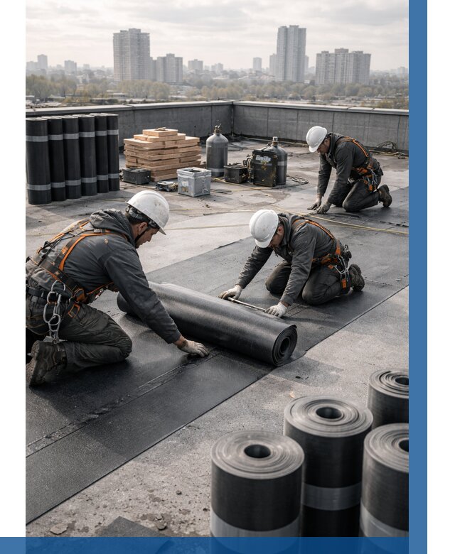 Монтаж мягкой кровли под ключ в Саяногорске от 461 р. | ВЫСОТНИК-Снг