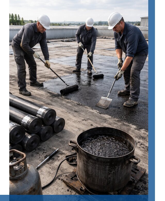 Гидроизоляция кровли мастикой в Саяногорске от 615 р. | ВЫСОТНИК-Снг