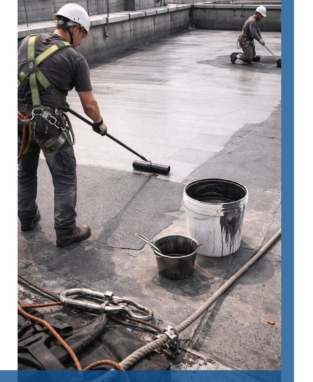 Гидроизоляция кровли жидкой резиной в Саяногорске от 512 р. | ВЫСОТНИК-Снг