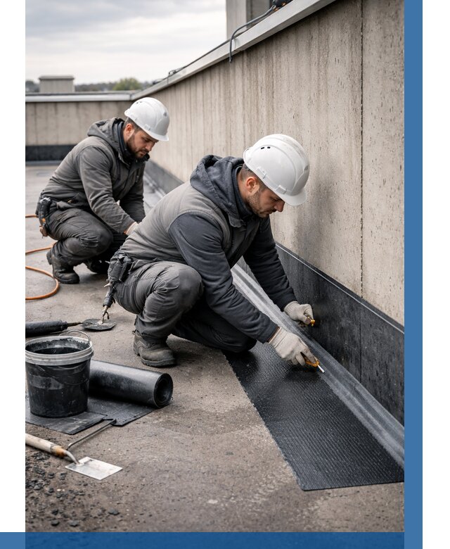 Гидроизоляция примыканий на кровле в Саяногорске от 922 р. | ВЫСОТНИК-Снг