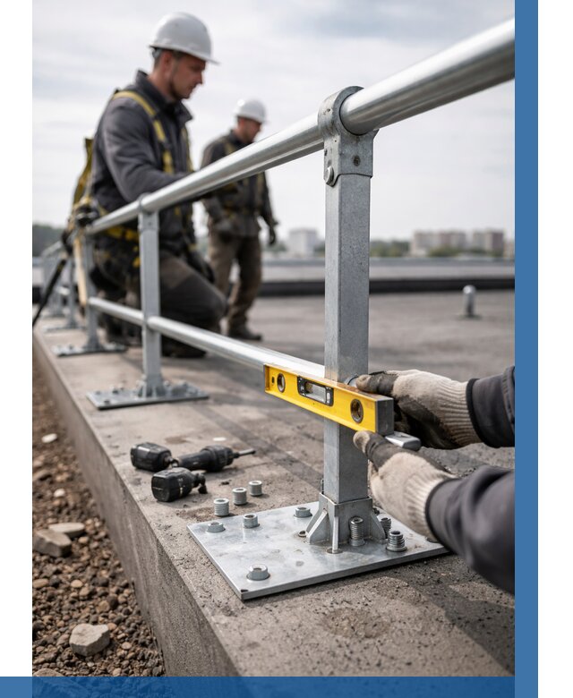 Монтаж кровельного ограждения в Саяногорске от 1229 р. | ВЫСОТНИК-Снг