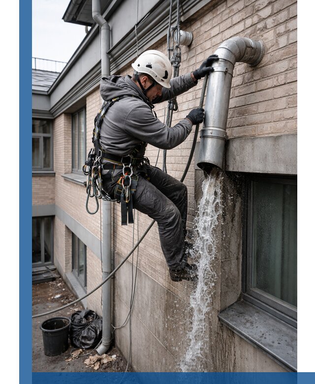 Профессиональная прочистка водосточных труб в Саяногорске с гарантией