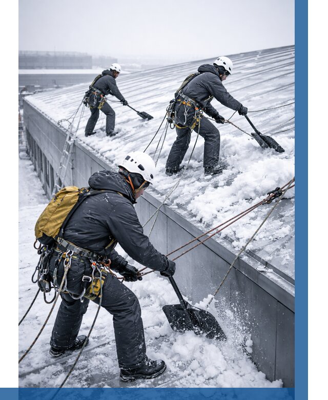 Очистка навесов от снега в Саяногорске от 4609 р. | ВЫСОТНИК-Снг