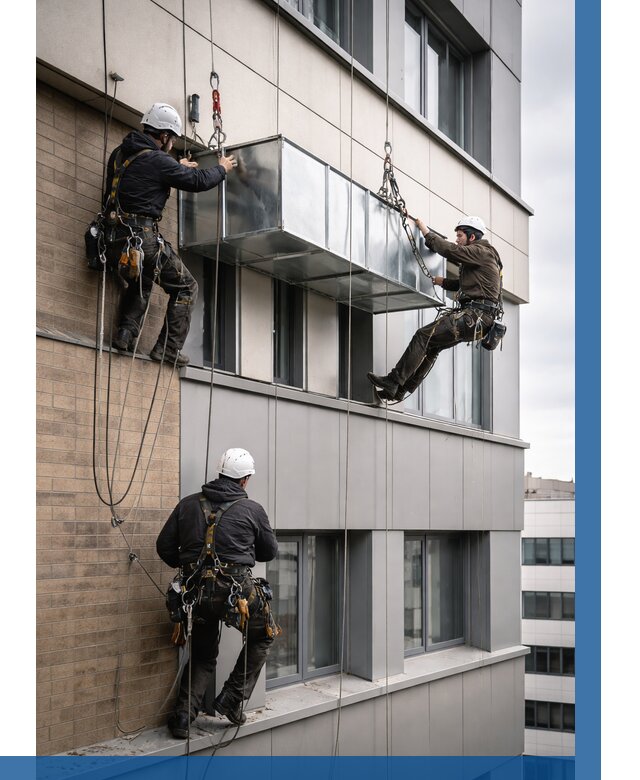 Монтаж воздуховодов на фасаде в Саяногорске от 1536 р. | ВЫСОТНИК-Снг