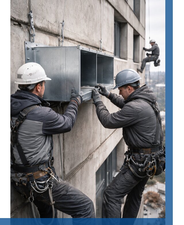 Монтаж вентиляционных коробов в Саяногорске от 3073 р. | ВЫСОТНИК-Снг