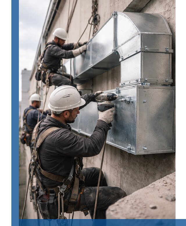 Профессиональный монтаж вентиляционных коробов в Саяногорске под ключ