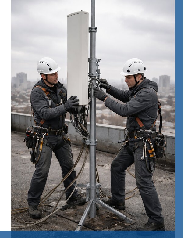 Монтаж антенн связи на крыше в Саяногорске от 8707 р. | ВЫСОТНИК-Снг