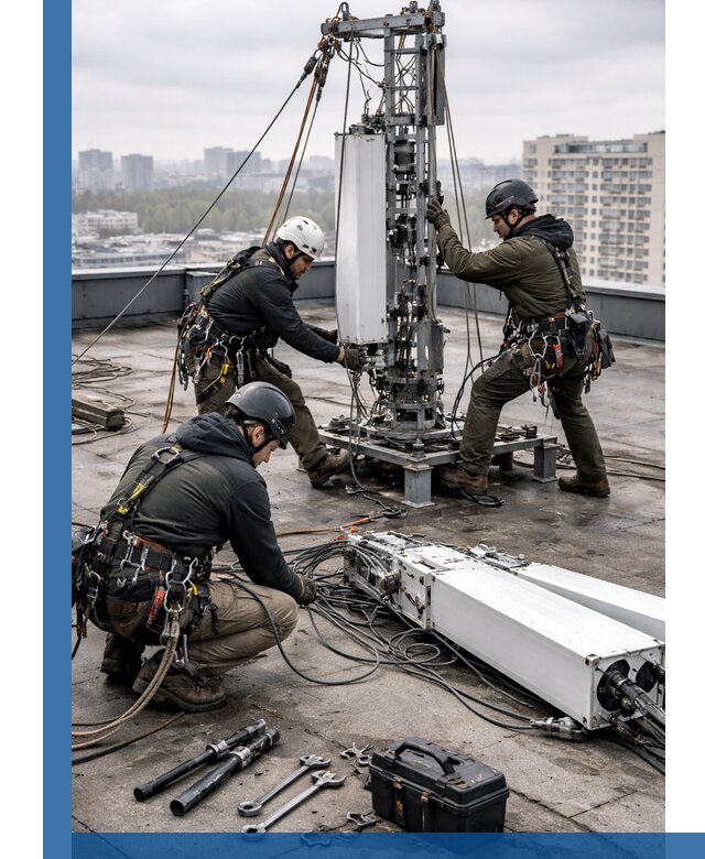 Демонтаж антенн на крыше зданий в Саяногорске с гарантией