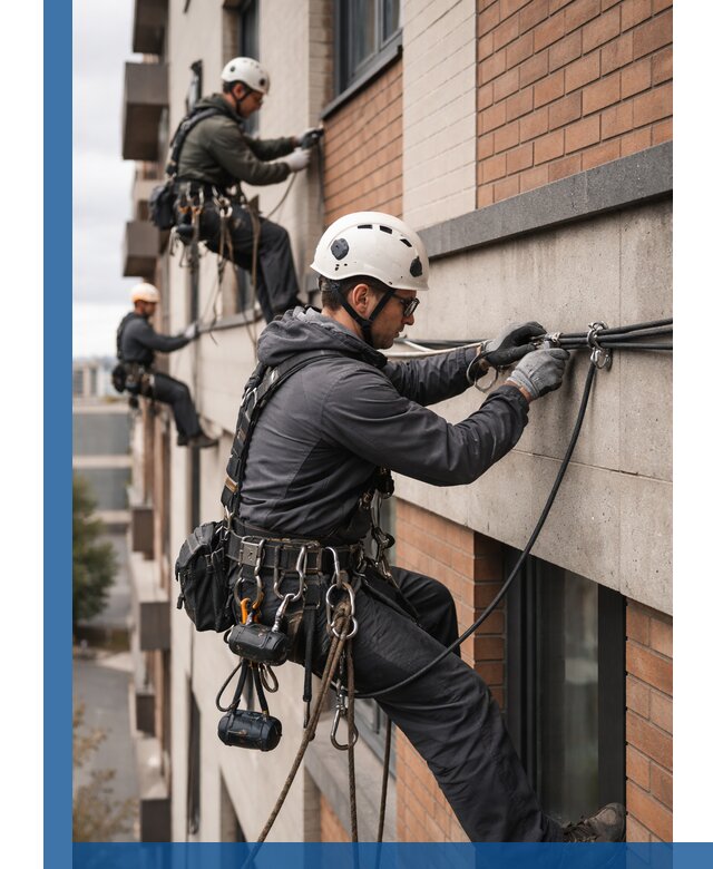 Крепление кабеля на фасаде монтаж и крепеж в Саяногорске