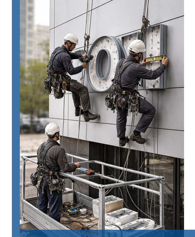 Профессиональный монтаж световых букв в Саяногорске под ключ