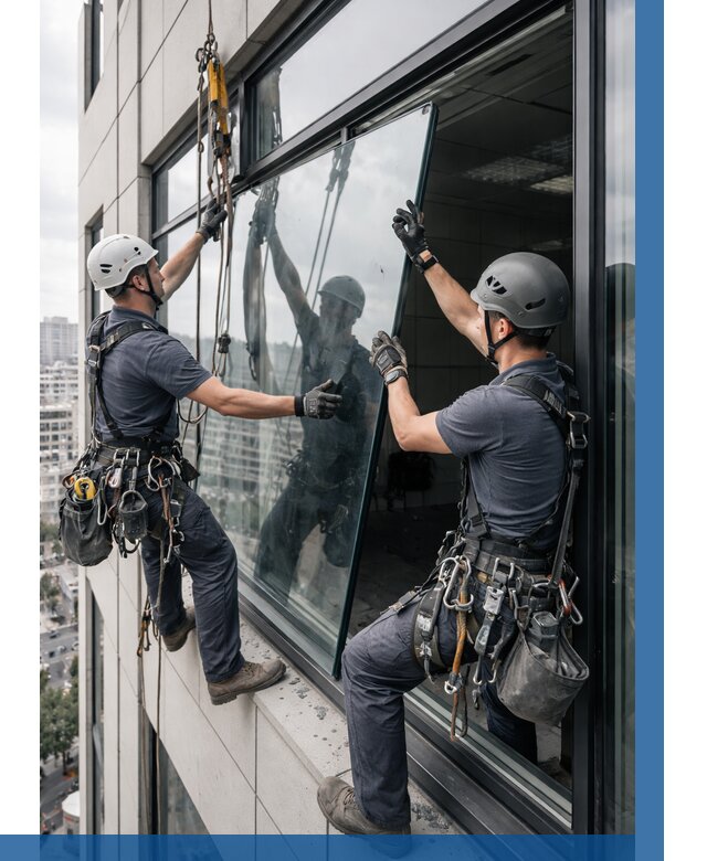 Замена стеклопакетов на высоте в Саяногорске от 5634 р. | ВЫСОТНИК-Снг