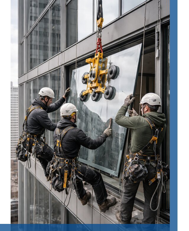 Фасадное остекление зданий под ключ в Саяногорске от 10243 р. | ВЫСОТНИК-Снг