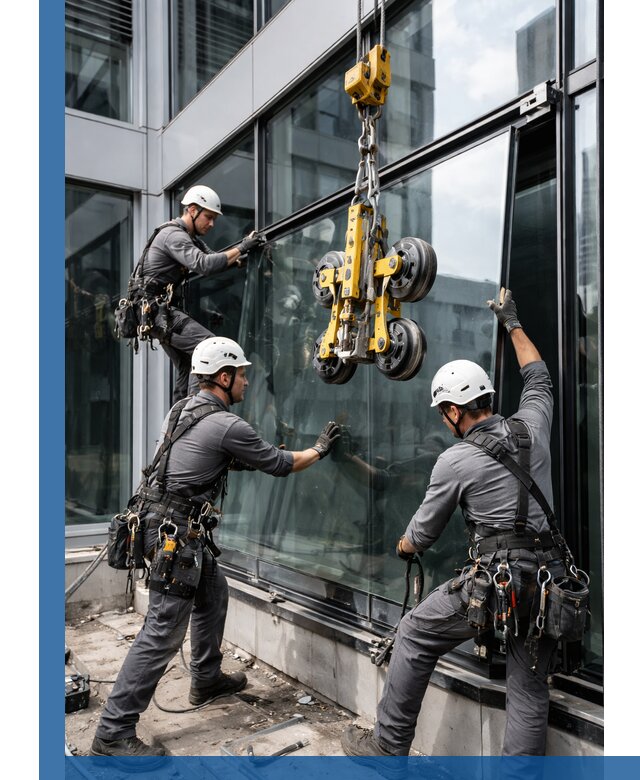 Структурное остекление фасадов в Саяногорске монтаж и обслуживание