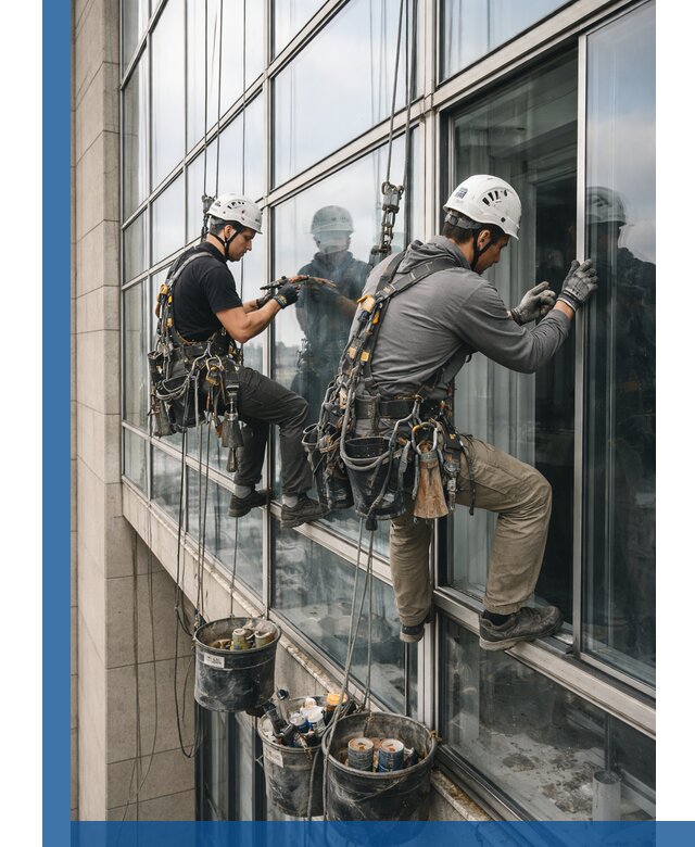 Ремонт витражных конструкций и фасадного остекления в Саяногорске