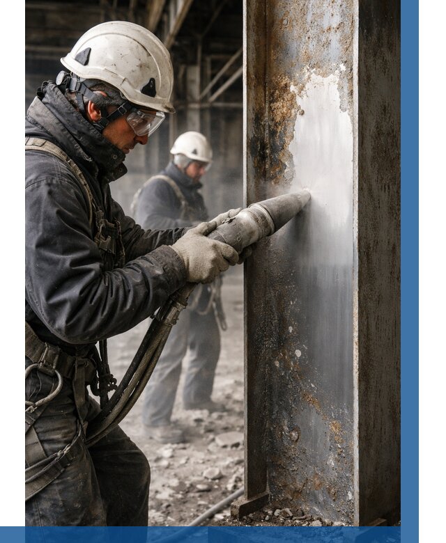 Удаление старой краски с металла в Саяногорске от 461 р. | ВЫСОТНИК-Снг