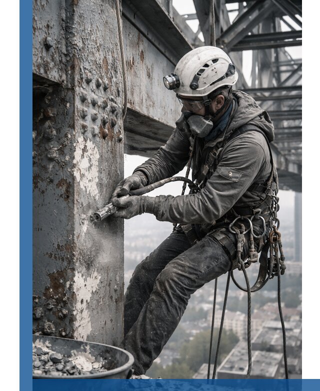 Удаление старой краски с металлических конструкций в Саяногорске