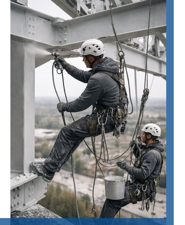 Покраска металлоконструкций на высоте в Саяногорске 359 р |ВЫСОТНИК-Снг