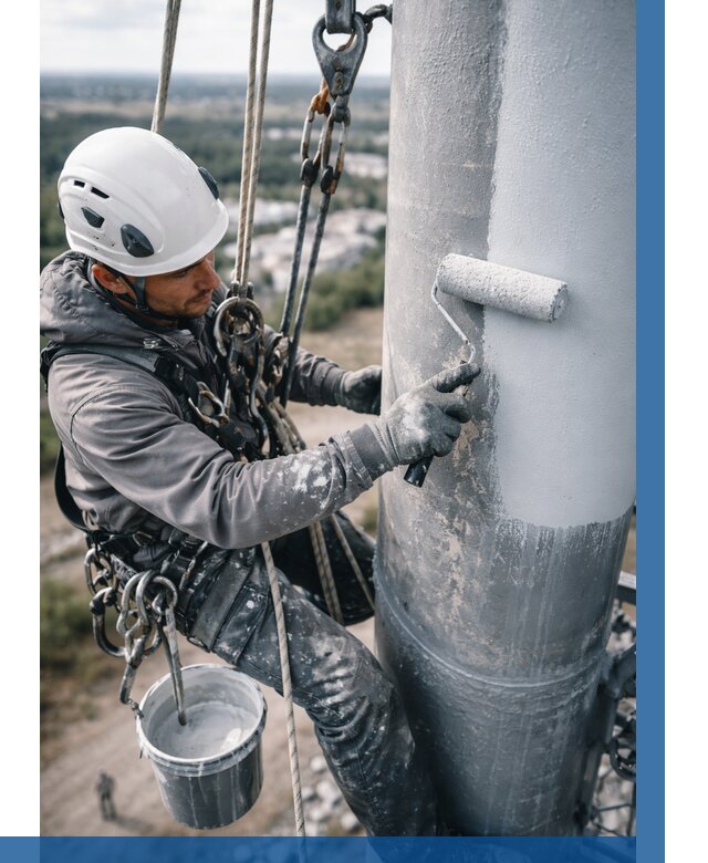 Покраска мачт связи под ключ в Саяногорске от 871 р. | ВЫСОТНИК-Снг