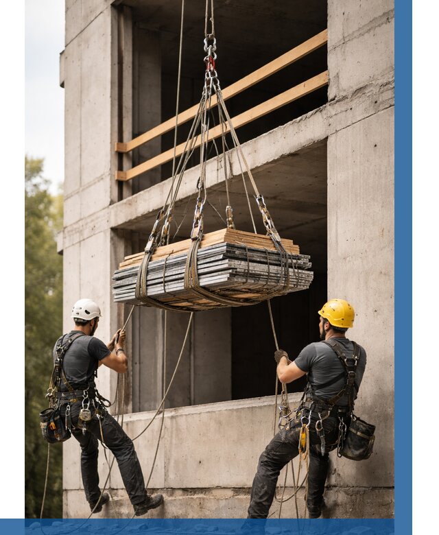 Подъем материала на этаж веревками в Саяногорске от 1536 р. | ВЫСОТНИК-Снг