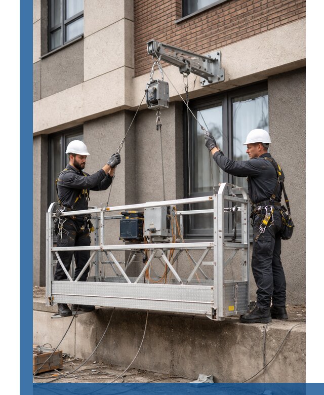 Монтаж и подъем фасадной люльки в Саяногорске с гарантией безопасности