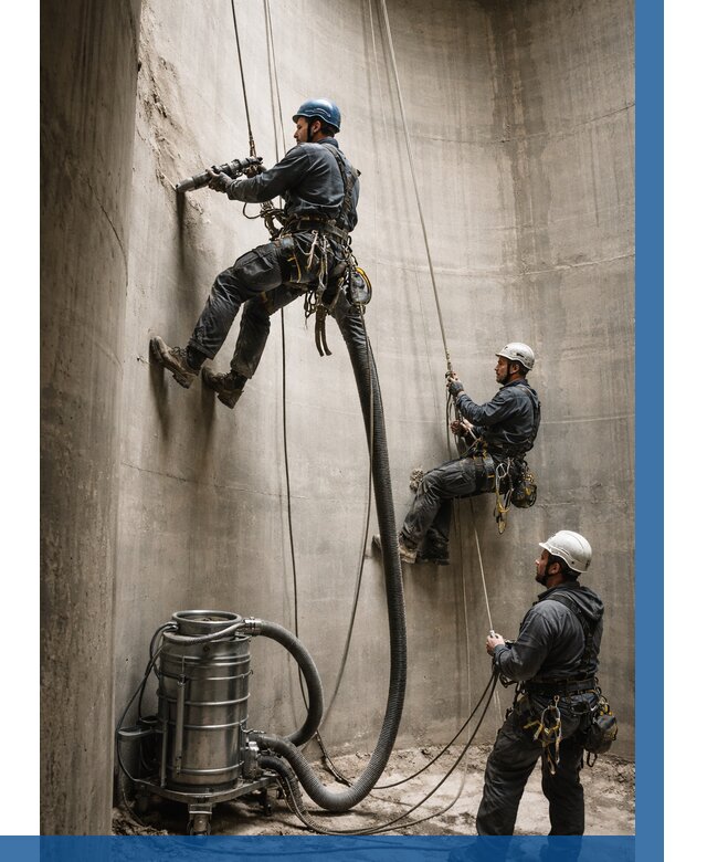 Зачистка силосов в Саяногорске от 4609 р. Договор и смета ВЫСОТНИК-Снг