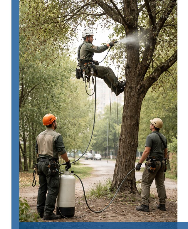 Обработка деревьев от вредителей в Саяногорске профессиональная защита