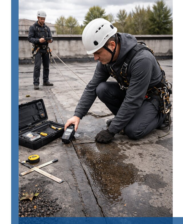 Обследование кровли на протечки и выявление дефектов в Саяногорске