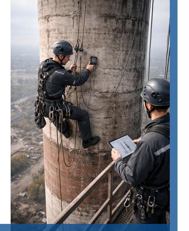 Обследование дымовой трубы в Саяногорске от 8194 р. | ВЫСОТНИК-Снг