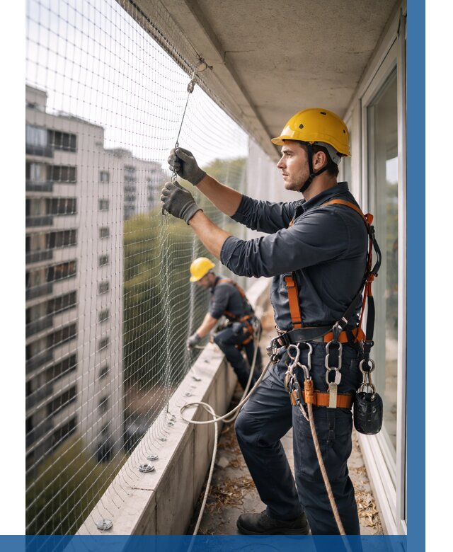 Монтаж сетки от птиц в Саяногорске от 4609 р. | ВЫСОТНИК-Снг