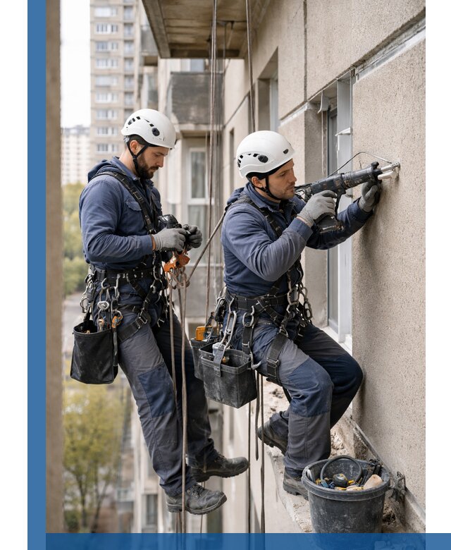 Промышленные альпинисты высотные работы и монтаж в Саяногорске